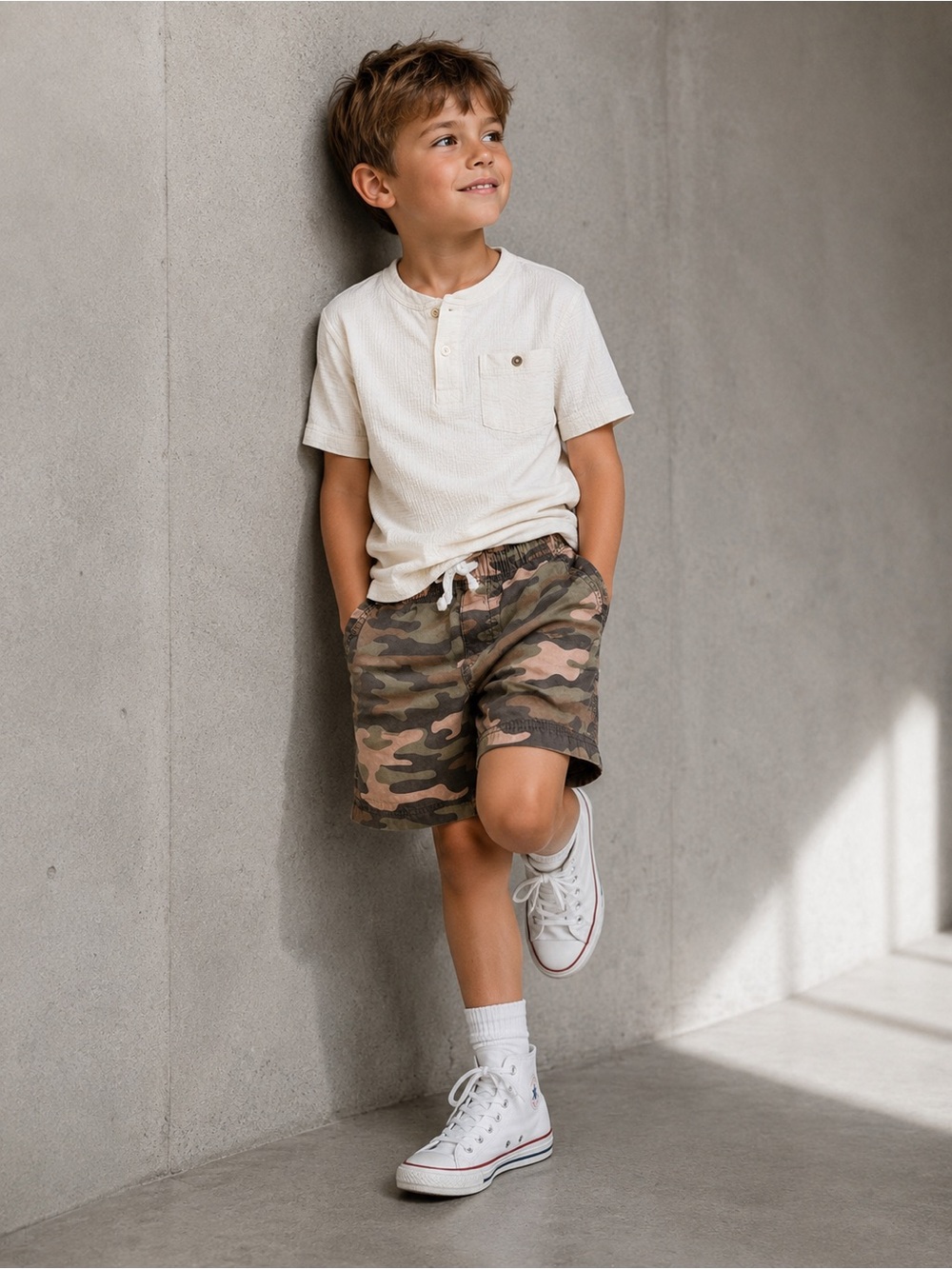 Carter’s Camo Pull-On  Drawstring Shorts Size 7